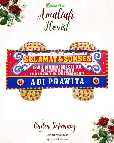 Papan Bunga Ucapan Selamat Mewek