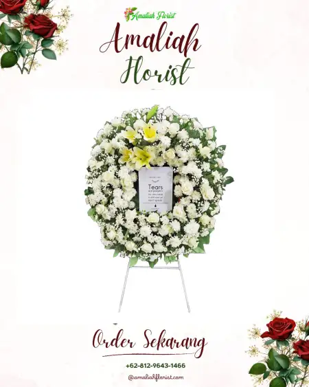 Krans Bunga Duka Mewek